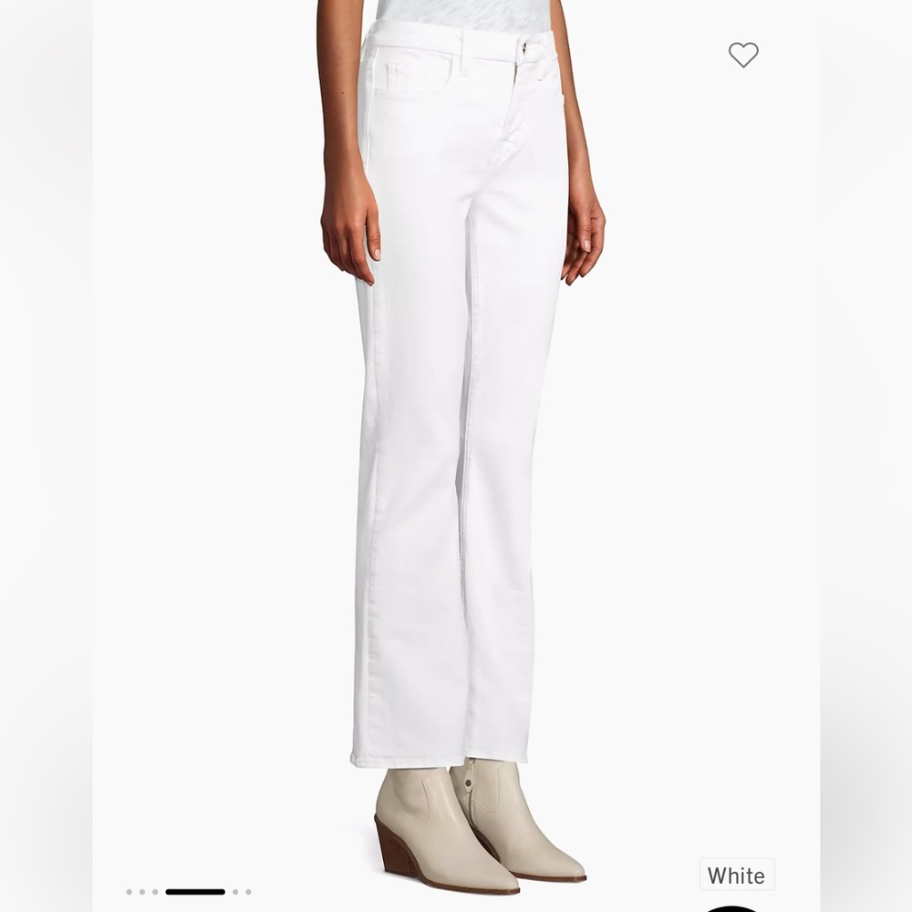 7 For All Mankind Jen 7 Slim Bootcut Jeans size 8 White Sculpting Panel NWT
